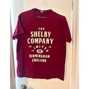 Peaky Blinders Shirt Large Maroon The Shelby Company Limited Birmingham T-Shirt
